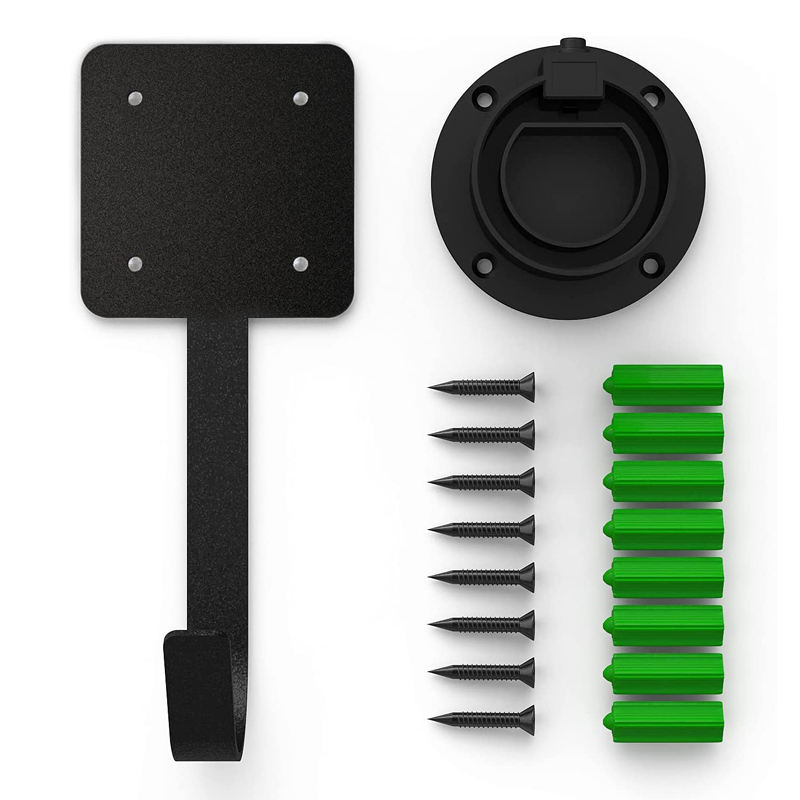 PVGREEN type2 ev connector plug ev charger cable holder ev charger holder wall mount kit